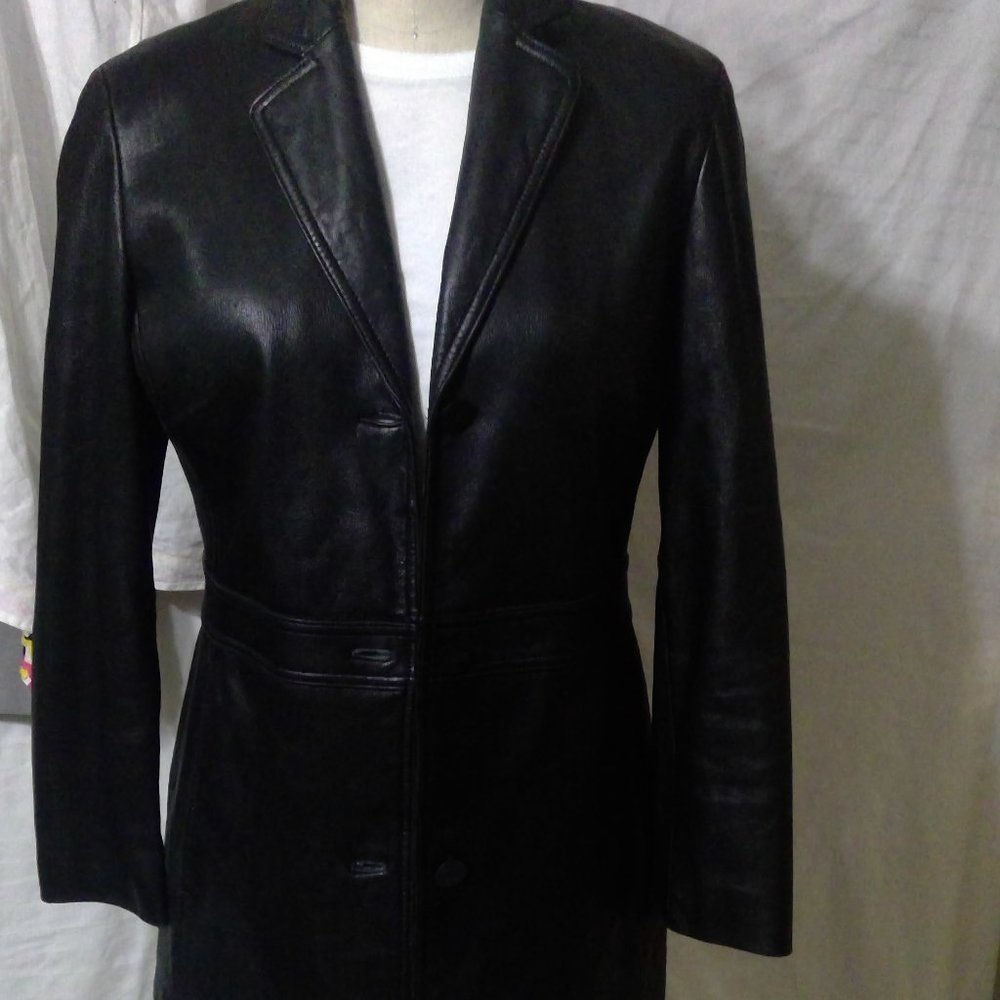 Nine West Leather Coat Size M